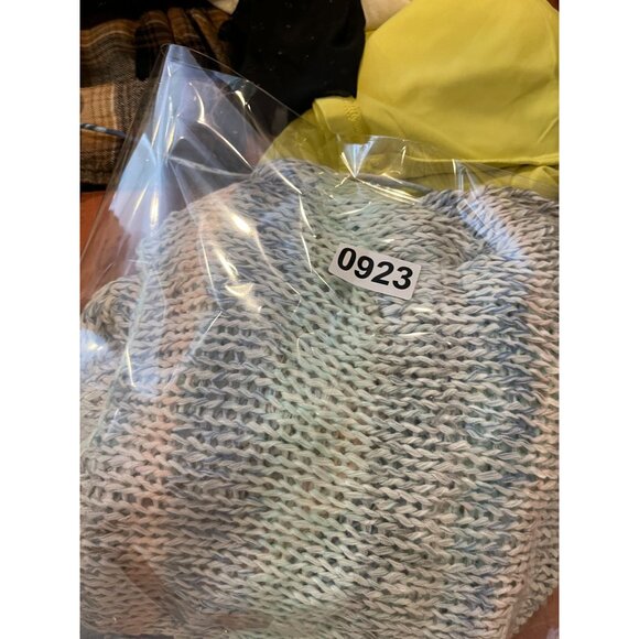 Abercrombie & Fitch Womens Pastel Striped Knit Sweater M/L Lightweight Open Weav - Picture 9 of 9